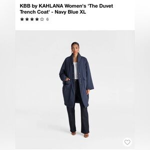 Target brand, women’s KBB by Kahlana ‘the Duvet Trench Coat’